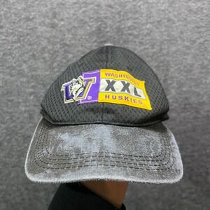 Vintage Washington Huskies One Size Mesh Snapback Hat Black Sports Specialties
